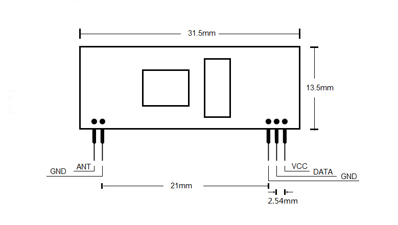 DC5V 433MHz RF Wireless Transmitter and Receiver Kl-Cw06