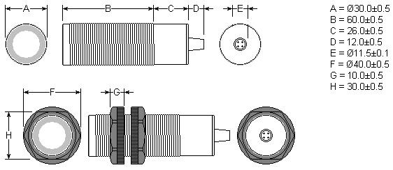 Ultrasonic Distance Transducer / Ultrasonic Level Transducer / Ultrasonic Level Sensors