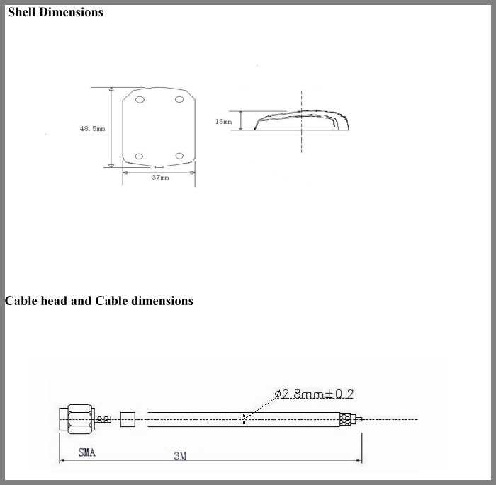 Glonass Active Antenna with Fakra