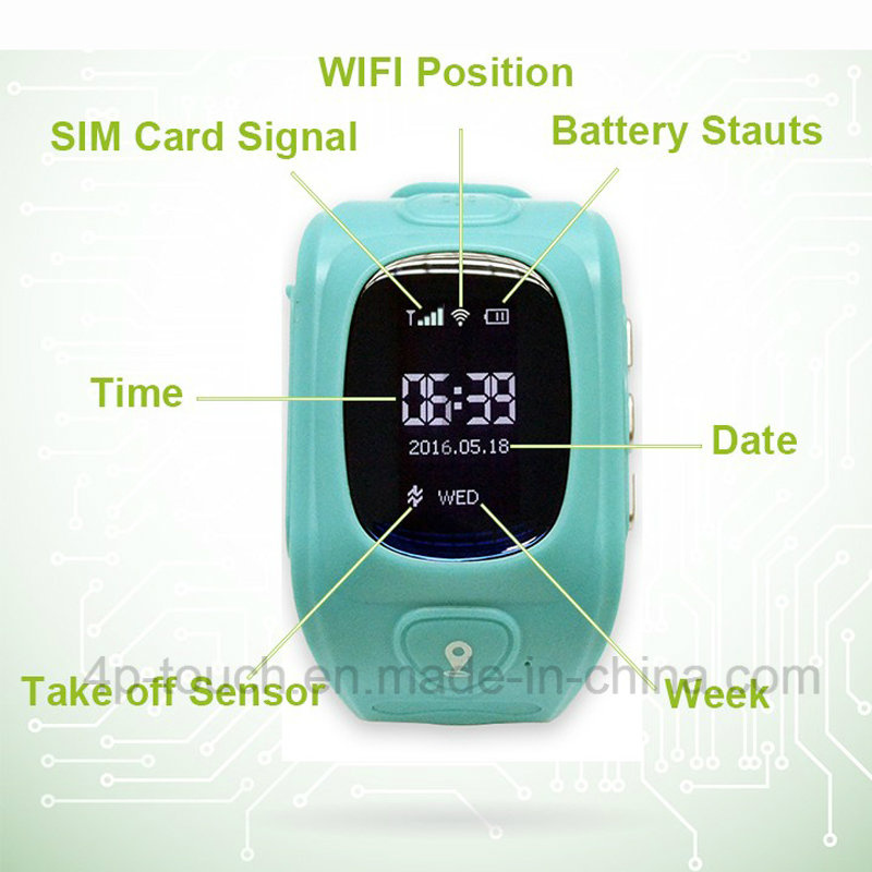 Multiple Languange Smart Kids GPS Tracker Watch (H3)