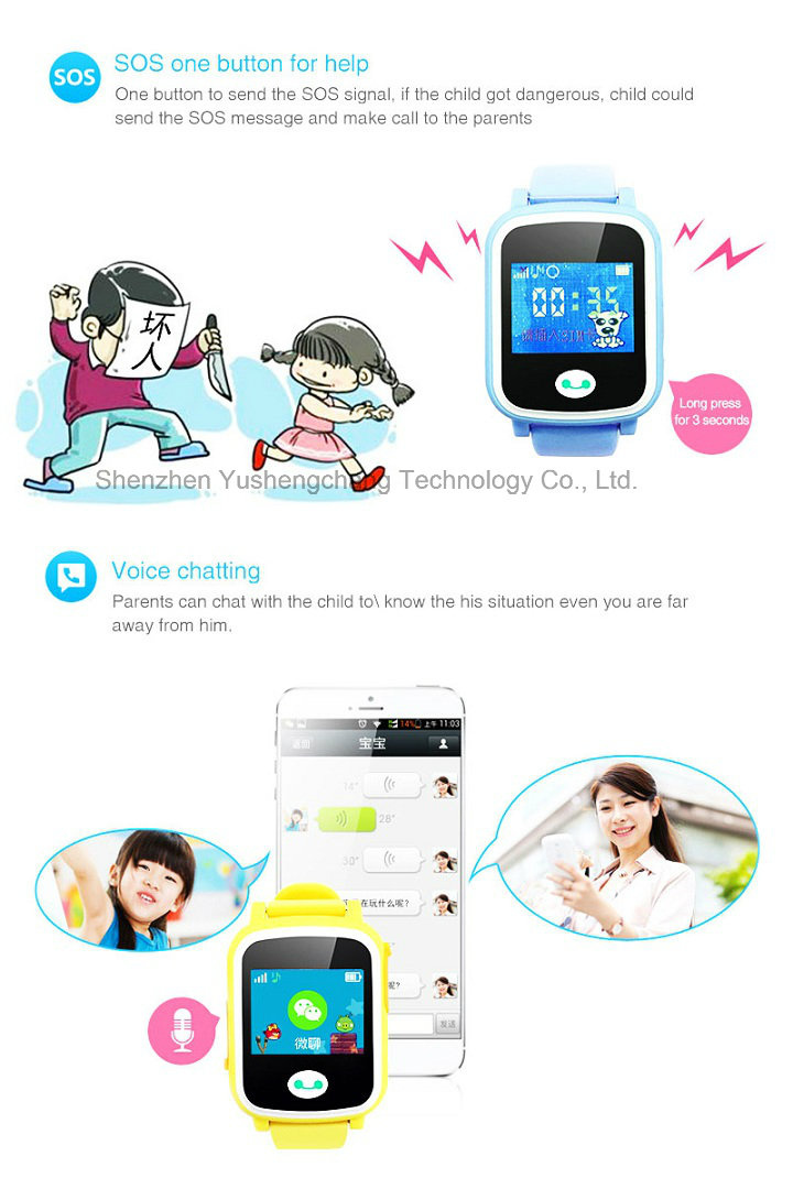 Hot Sell Touch Screen 2g Personal Tracker with Multiple Languages (Y8)