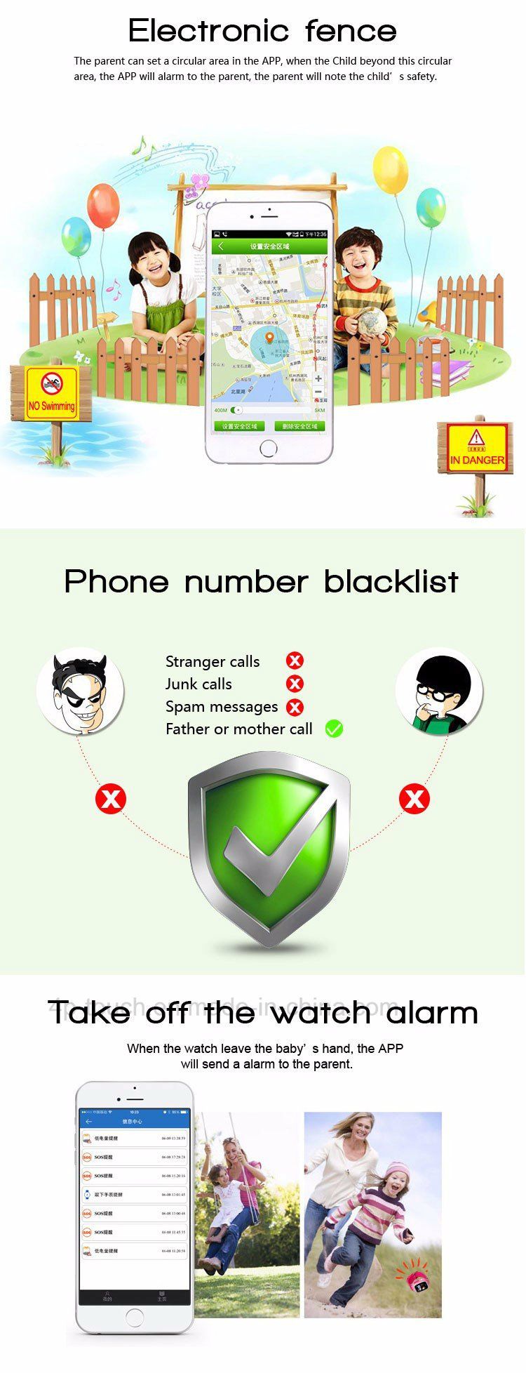 Safety Kids GPS Tracker Watch with Two Way Communication D15