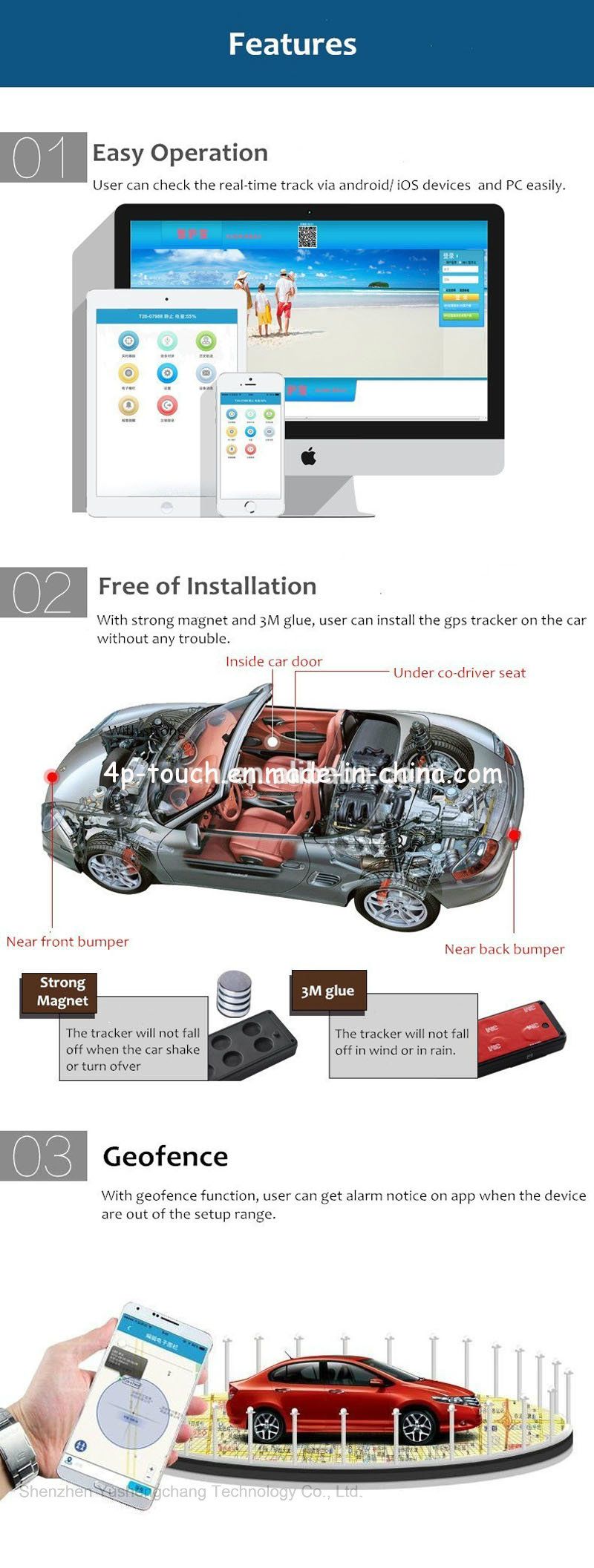 Long Standby GPS Vehicle Tracker for Motorcycle/Car (T28)