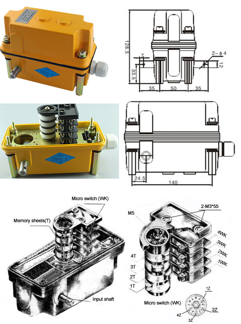 Mechanical Memory Structure Height Limit Switch for Tower Crane