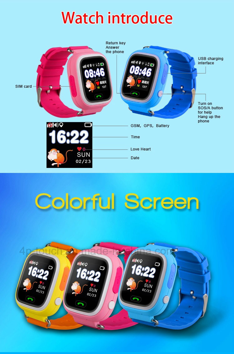 Safety Kids GPS Tracker Watch with Two Way Communication D15