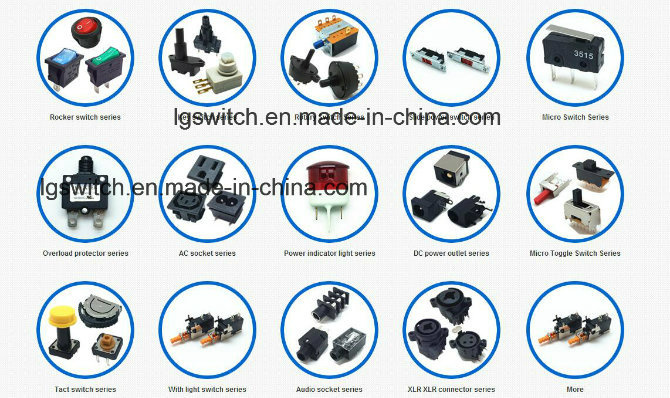 UL/ENEC Dpst/4p on-off Approved Miniatue Rocker Switches