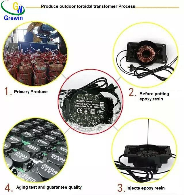 Waterproof Outdoor Toroidal Transformer for Swimming and Lighting