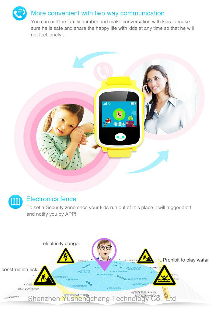 Hot Sell Touch Screen 2g Personal Tracker with Multiple Languages (Y8)