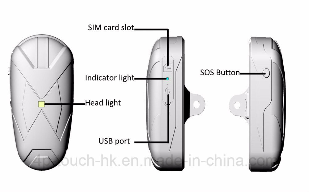 Newest Car/Vehicle GPS Tracker with Long Standby Time (TK906)