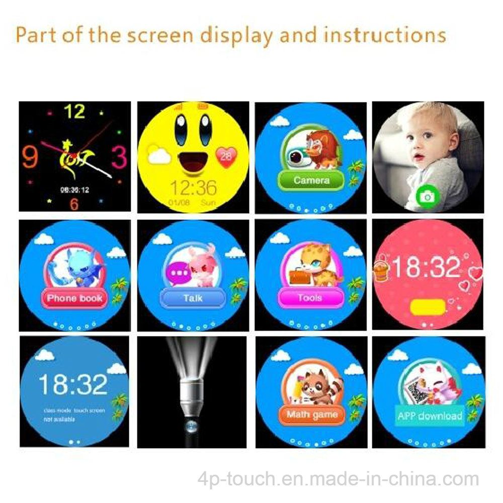 1.4'' Round Screen GPS Watch Tracker with Camera (D14)
