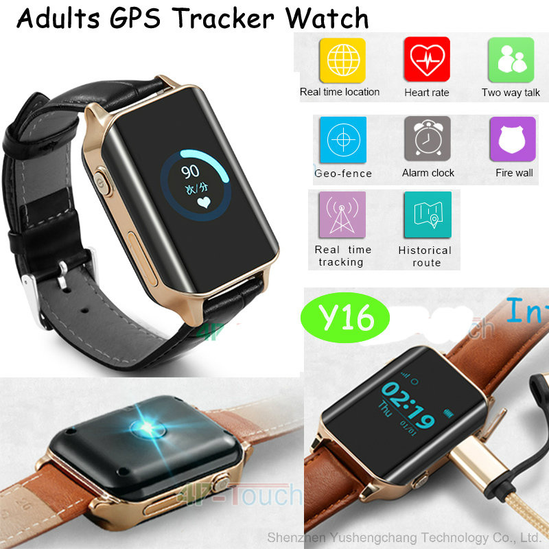 Multi Modes GPS Tracker Watch with Real Time Positioning and Heart Rate (Y16)