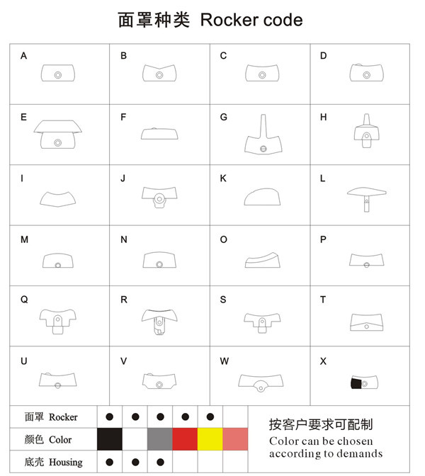 Kema Keur Switch 16A 250VAC CQC T100/55 Rocker Switch - Kema Keur