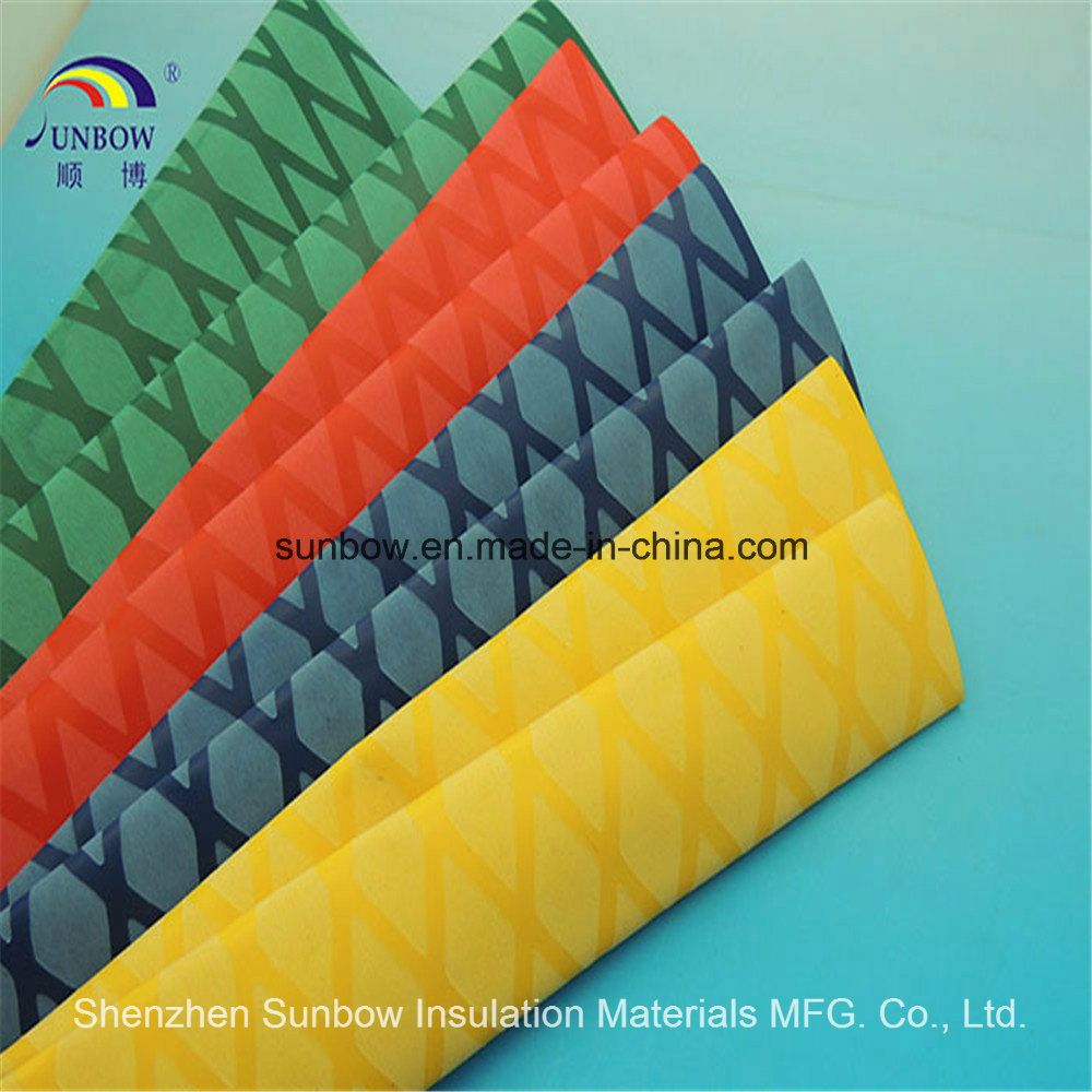 Cross-Lined X Shape Nonslip Heat Shrinkable Tube
