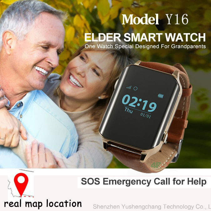 Multi Modes GPS Tracker Watch with Real Time Positioning and Heart Rate (Y16)