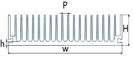 Extrusion Aluminum Profiles Heat Sink for Rectifier Power