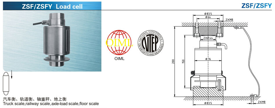 Keli OIML Approval Weighbridge Load Cell Zsf/Zsfy 10t-50t